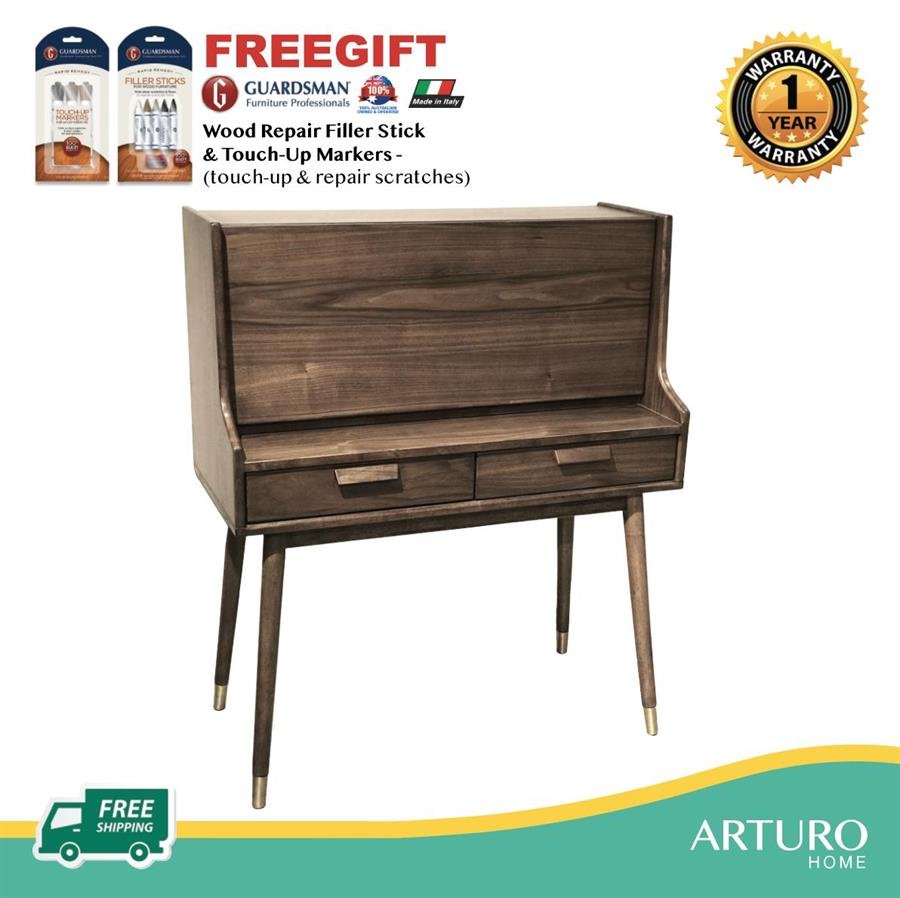 Arturo - Liam Fall-front Desk /Writing Desk/ Writing Table/ Mid-century Desk/ Study Desk (FREE Shipping to West Malaysia)