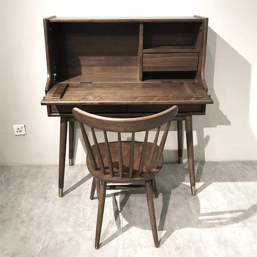Arturo - Liam Fall-front Desk /Writing Desk/ Writing Table/ Mid-century Desk/ Study Desk (FREE Shipping to West Malaysia)