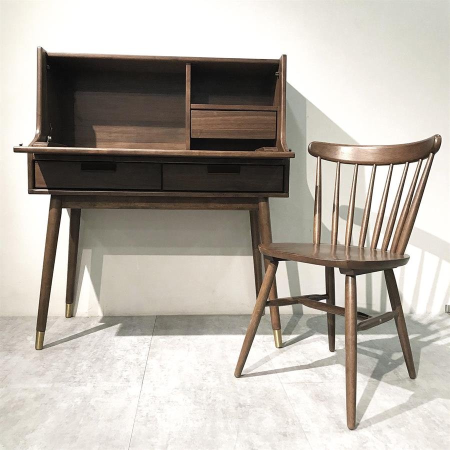 Arturo - Liam Fall-front Desk /Writing Desk/ Writing Table/ Mid-century Desk/ Study Desk (FREE Shipping to West Malaysia)