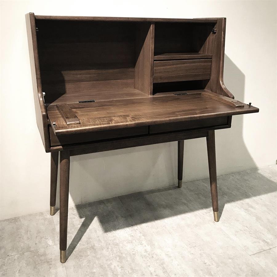 Arturo - Liam Fall-front Desk /Writing Desk/ Writing Table/ Mid-century Desk/ Study Desk (FREE Shipping to West Malaysia)