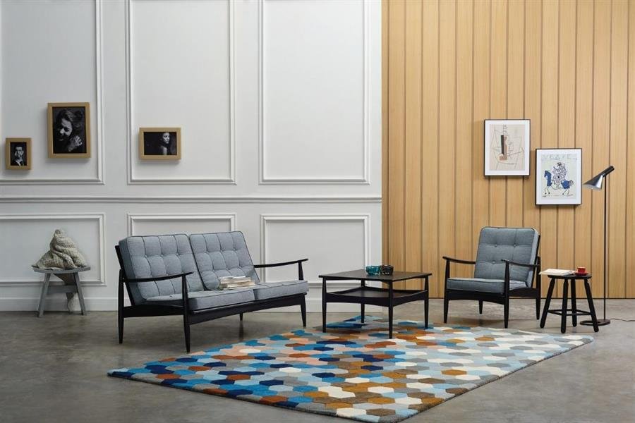 Arturo - Rippon 2 Seater Sofa/ Love Seat/ Twin Seater Sofa/ Fabric Sofa/ Solid Oak Wood/ Mid-century Design/ Retro (FREE Shipping to West Malaysia)