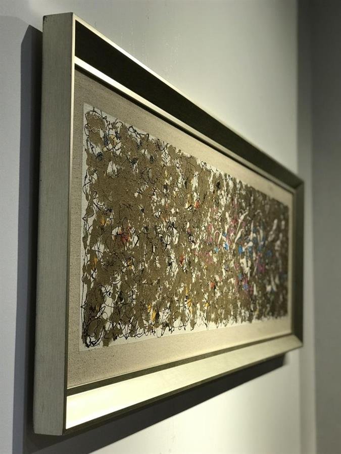Arturo Oil Painting Abstract Gold