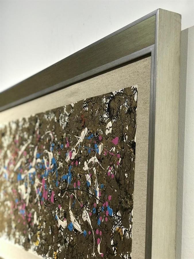 Arturo Oil Painting Abstract Gold