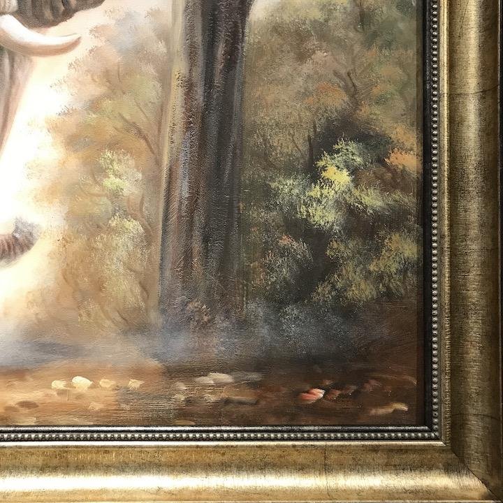 Arturo Oil Painting Elephant Herd