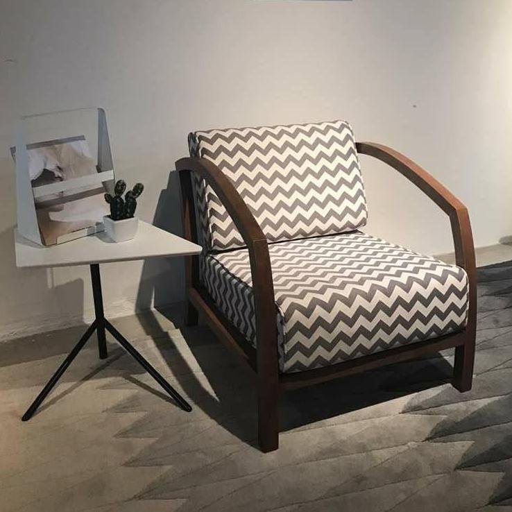 Arturo Velda Solid Wood Arm Chair (mid century retro design