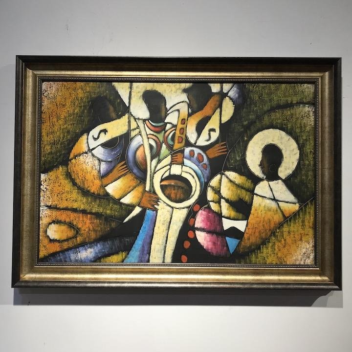 Arturo Oil Painting Abstract Musician