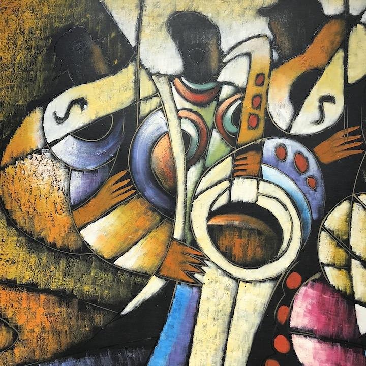 Arturo Oil Painting Abstract Musician