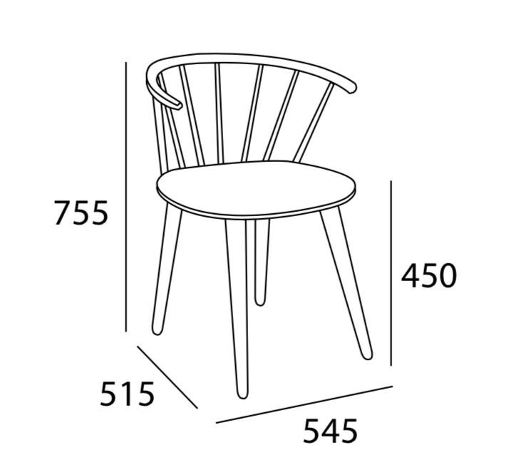 Arturo - Caley Dining Chair/ Solid wood chair (FREE Shipping to West Malaysia)