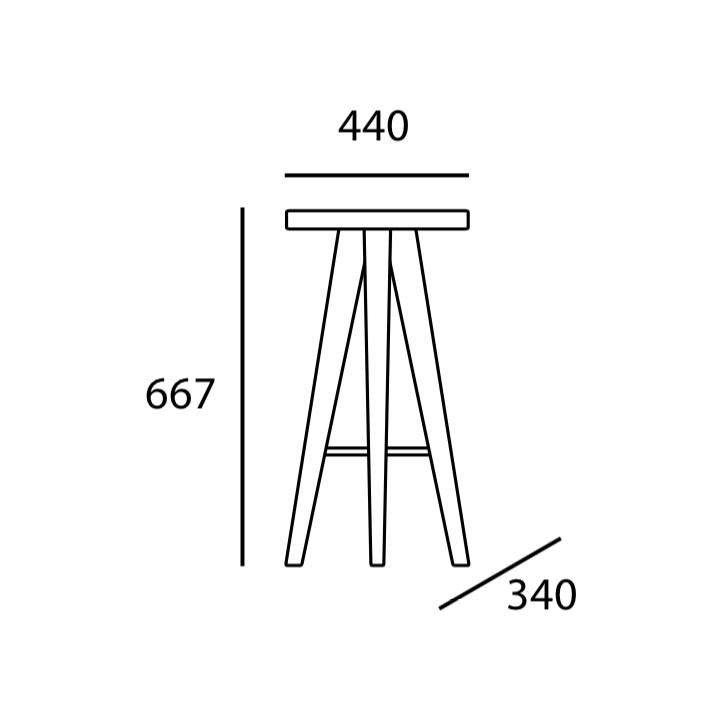 Arturo Petite Counter Stool