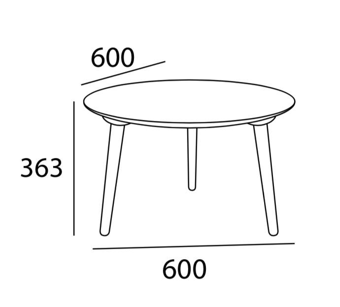 Arturo - Carsyn Round Coffee Table (FREE Shipping to West Malaysia)