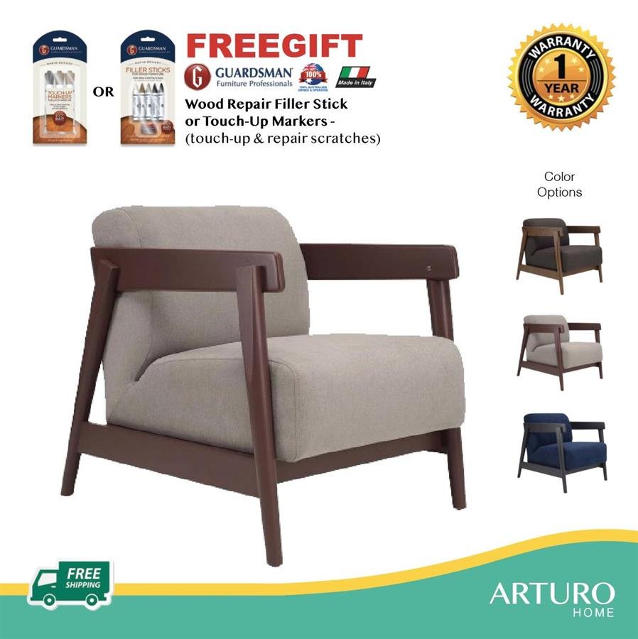 Arturo - Daewood Arm Chair/ Lounge Chair/ Single Seater Sofa (FREE Shipping to West Malaysia)