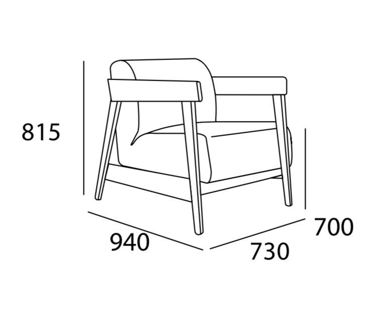 Arturo - Daewood Arm Chair/ Lounge Chair/ Single Seater Sofa (FREE Shipping to West Malaysia)