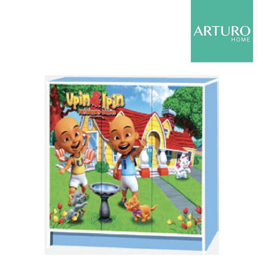 Arturo - Wonderland Children Cartoon 3 Door Cabinet/ Upin & Ipin/ Mickey Mouse/ Minnie Mouse/ Hello Kitty/ Princess/ Snow White