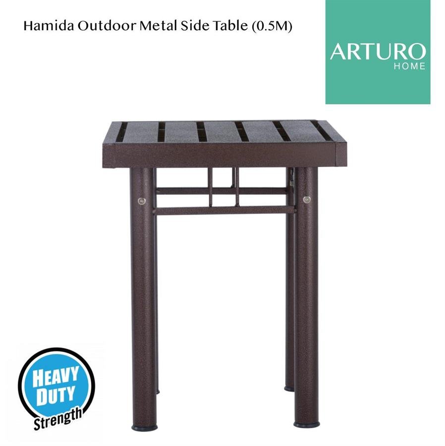 Arturo Hamida Outdoor Metal Side Table (0.5M) Building Materials Online