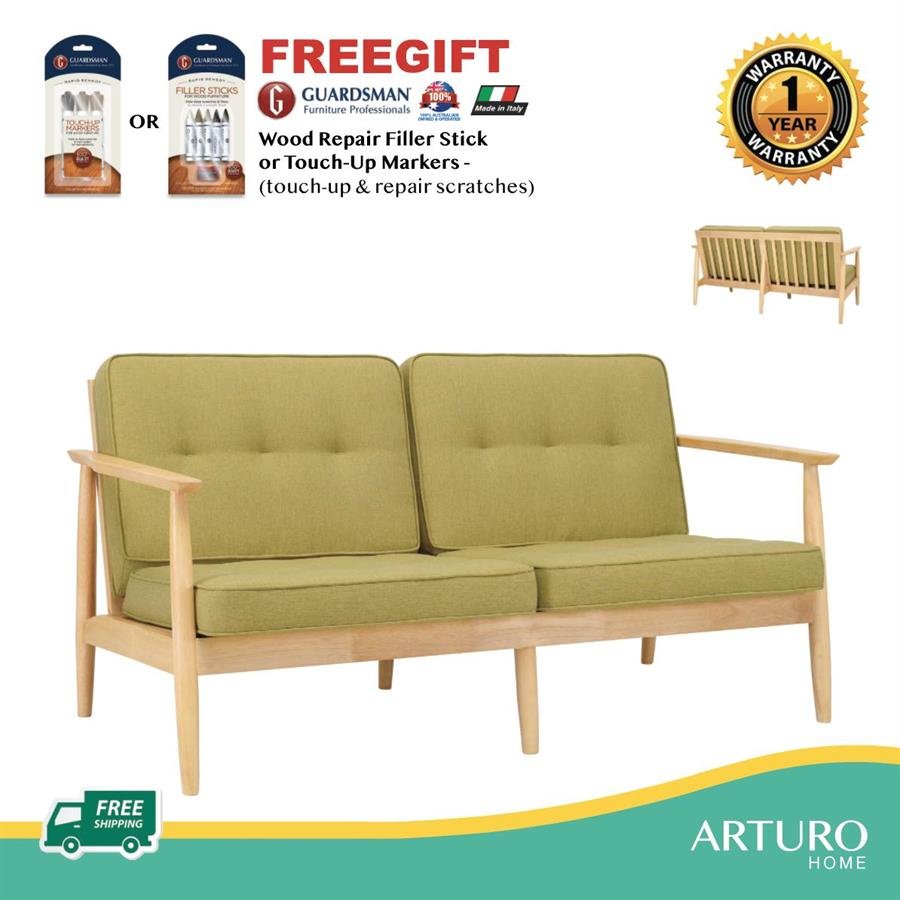 Arturo - Entex 2 Seater Sofa Set/ Love Seat/ Twin Seater/ Solid Wood Sofa/ Fabric Sofa (FREE Shipping to West Malaysia)