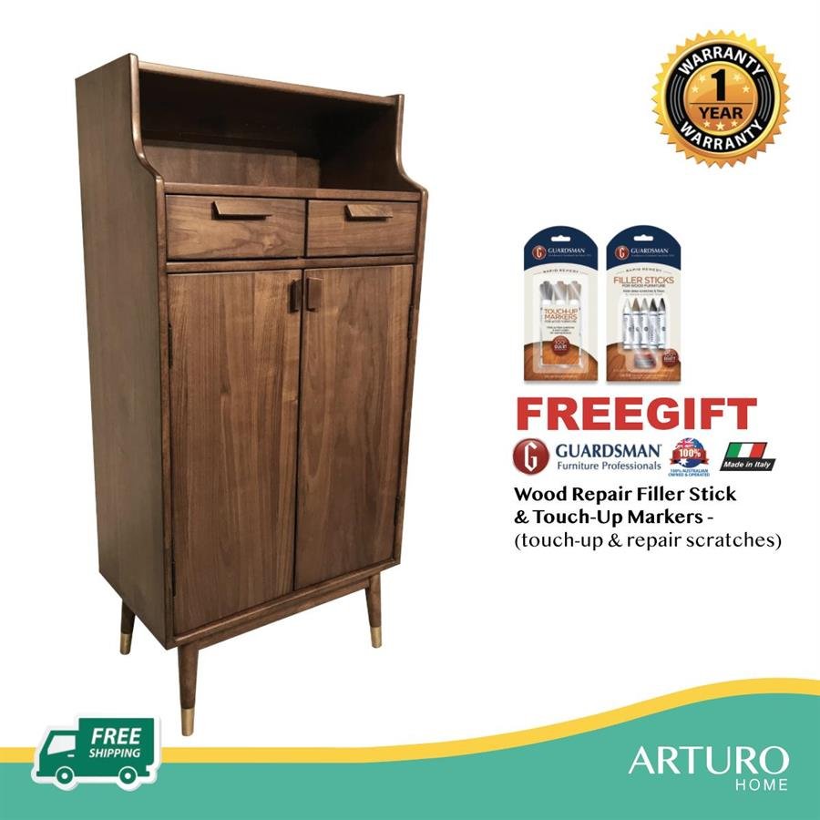 Arturo - Nevin Shoe Cabinet c/w Drawer & Shelf (FREE Shipping to West Malaysia)