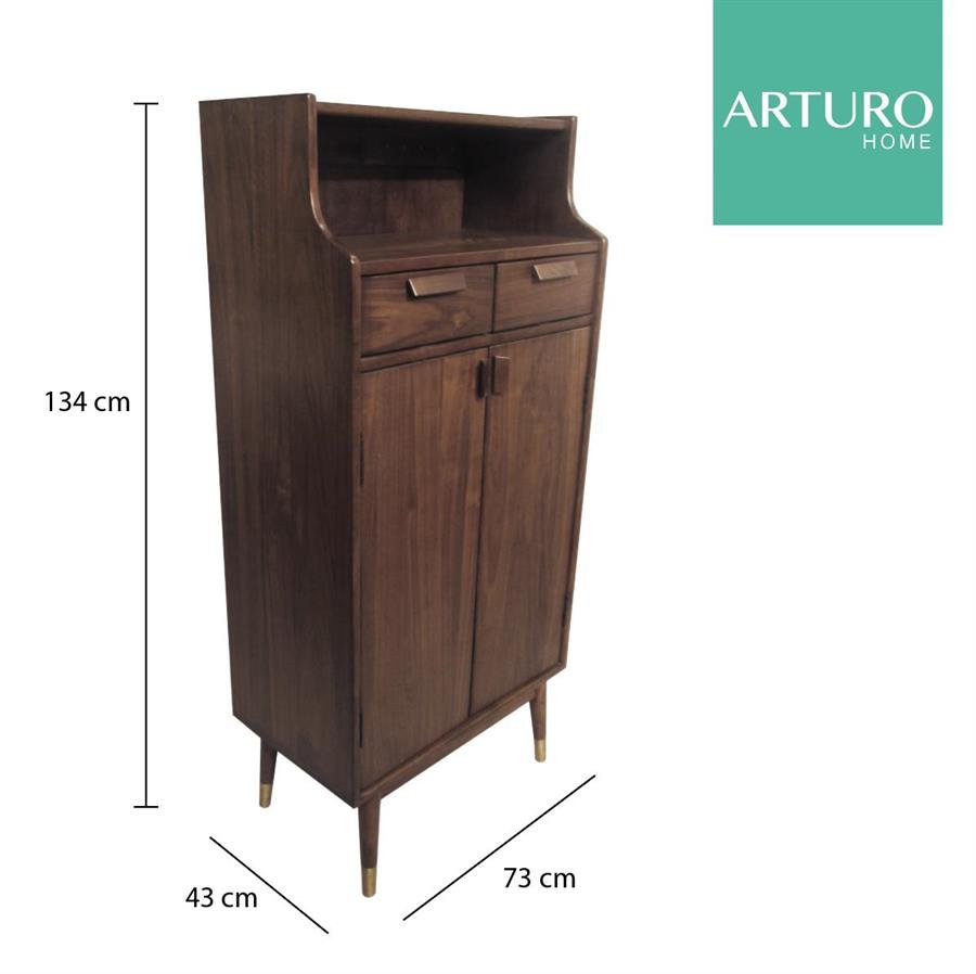 Arturo - Nevin Shoe Cabinet c/w Drawer & Shelf (FREE Shipping to West Malaysia)