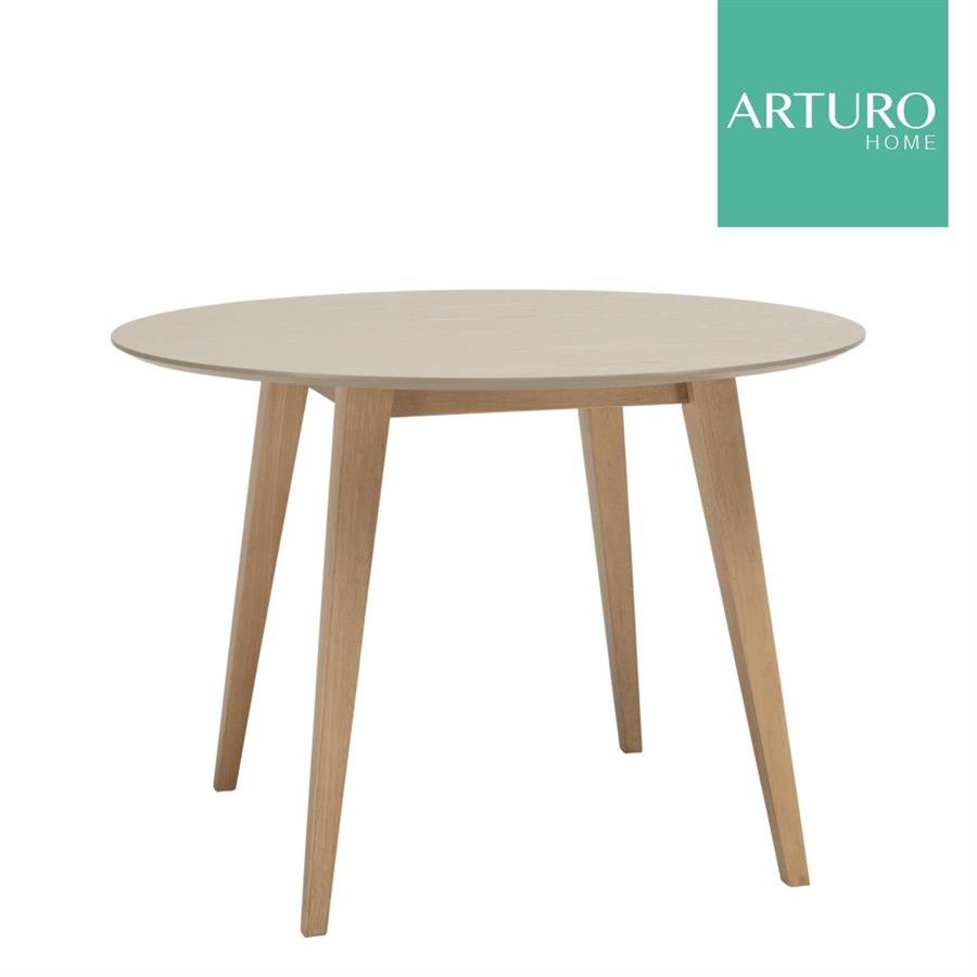 Arturo - Platon Round Dining Table (1.05M)/ Solid Wood Table (FREE Shipping to West Malaysia)