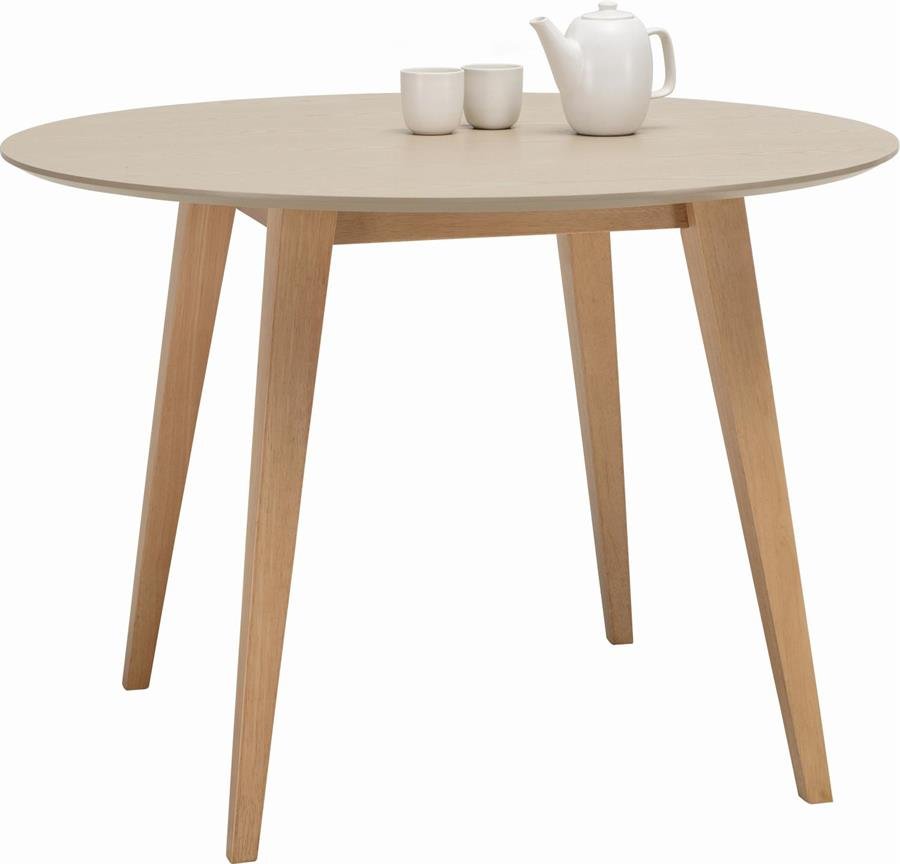 Arturo - Platon Round Dining Table (1.05M)/ Solid Wood Table (FREE Shipping to West Malaysia)
