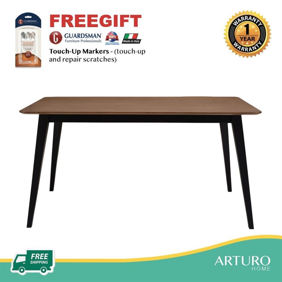 Arturo - Platon Dining Table (1.5M)/ Rectangle Dining Table/ Wooden Dining Table (FREE Shipping to West Malaysia)