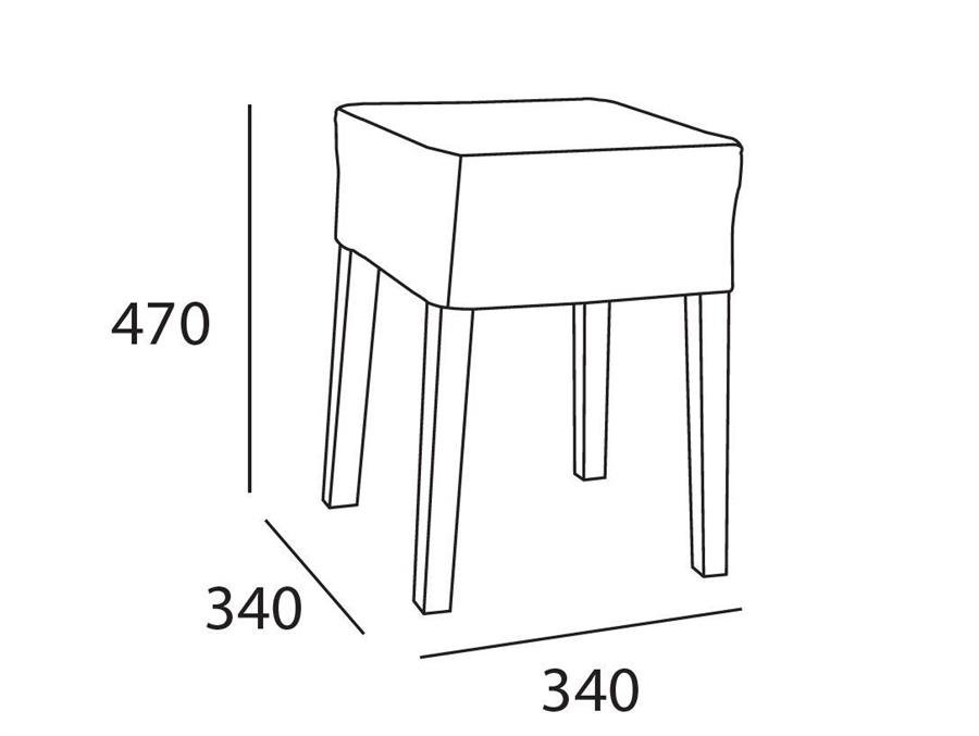 Arturo Daphne Stool (Assorted Colour)