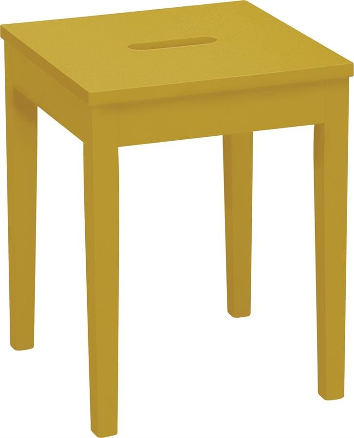 Arturo - Dama Stool/ Solid Wood Stool/ Square Stool/ Grey Stool/ Yellow Stool/ Blue Stool (FREE Shipping to West Malaysia)