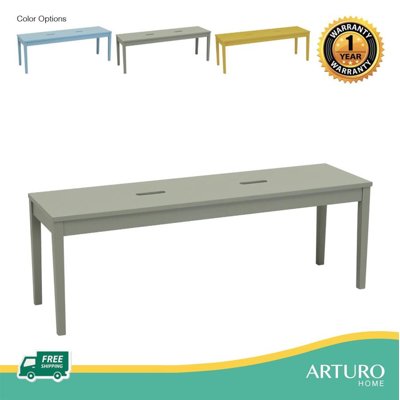 Arturo - Dama Bench (1.3M) / Solid Wood Bench/ Long Bench/ Wooden Bench/ Grey Bench/ Yellow Bench/ Blue Bench (FREE Shipping to West Malaysia)