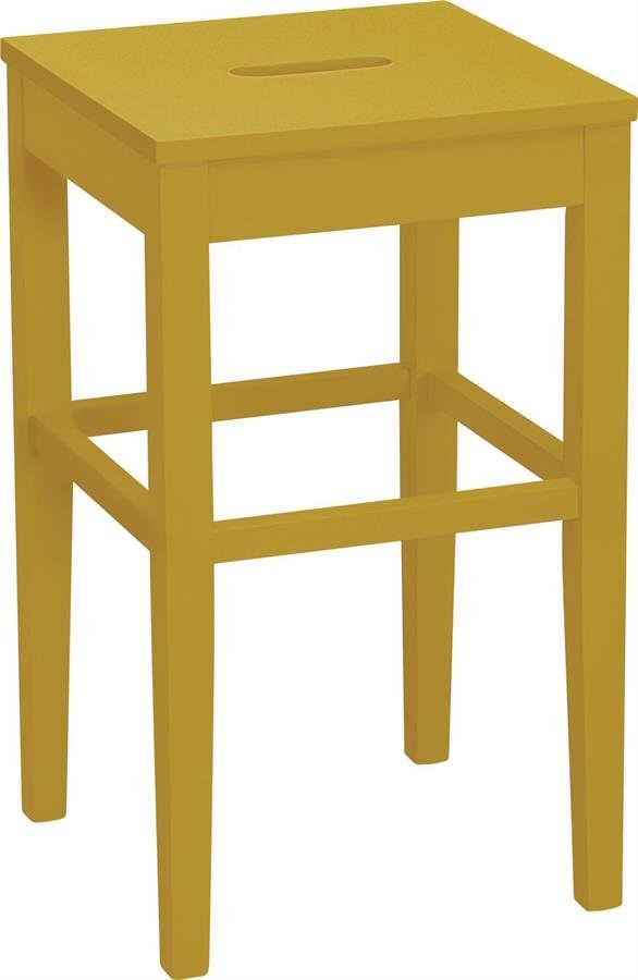 Arturo - Dama Counter Stool/ Solid Wood Stool/ Square Stool/ Counter Height Stool/ Grey Stool/ Yellow Stool/ Blue Stool (FREE Shipping to West Malaysia)