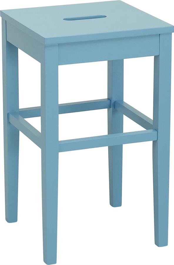Arturo - Dama Counter Stool/ Solid Wood Stool/ Square Stool/ Counter Height Stool/ Grey Stool/ Yellow Stool/ Blue Stool (FREE Shipping to West Malaysia)
