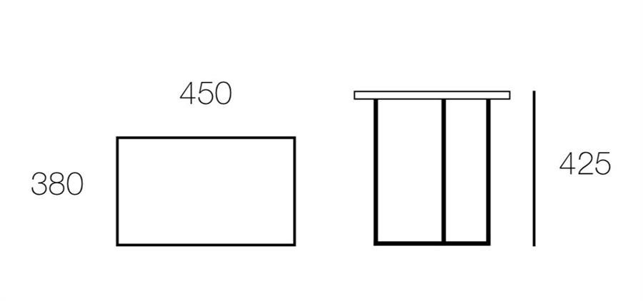 Arturo - Turner Rectangular Side Table (FREE Shipping to West Malaysia)