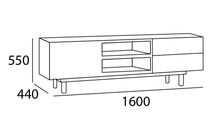 Arturo - Potter TV Console (1.6M) FREE Shipping to West Malaysia