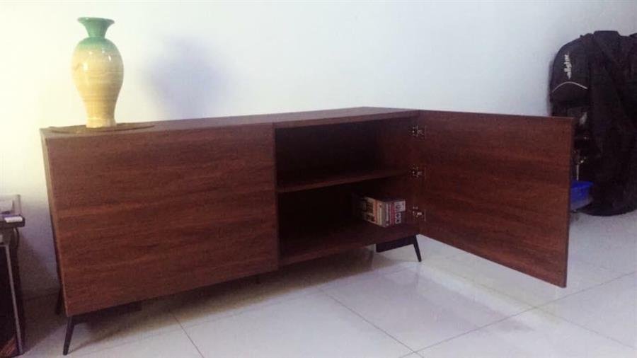 Arturo - Akon Sideboard/  (1.54M)/ Oak Color/ Walnut Color (FREE Shipping to West Malaysia)