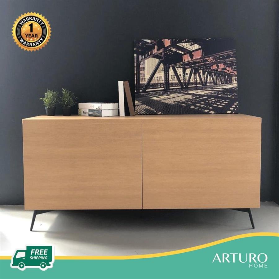 Arturo - Akon Sideboard/  (1.54M)/ Oak Color/ Walnut Color (FREE Shipping to West Malaysia)