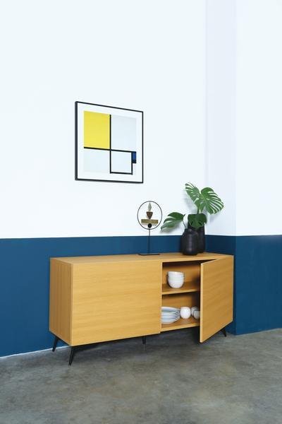 Arturo - Akon Sideboard/  (1.54M)/ Oak Color/ Walnut Color (FREE Shipping to West Malaysia)