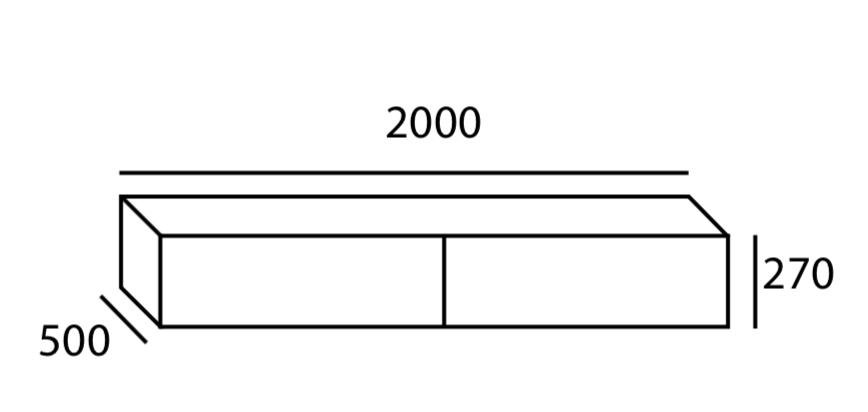 Arturo - Vito TV Console (2M) FREE Shipping to West Malaysia