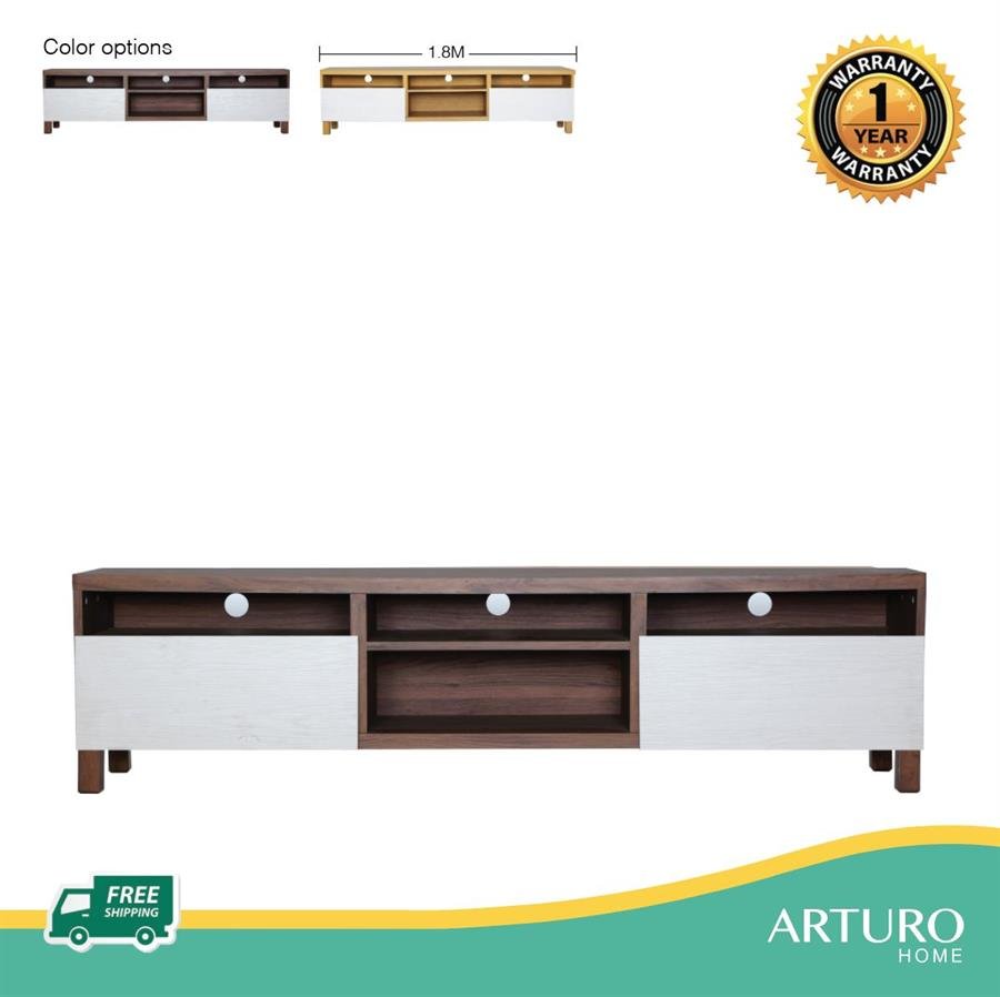 Arturo Gordy TV Console (1.8M)/ TV Cabinet/ Wooden TV Cabinet/ Media Unit/ Modern TV Cabinet (FREE Shipping to West Malaysia)