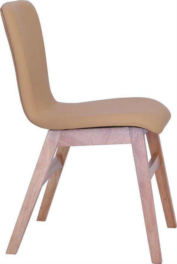 Arturo - Valley Dining Chairs (Set of 2)/ Fabric Chairs/ PVC Chairs/ Solid Wood Chairs (FREE Shipping to West Malaysia)