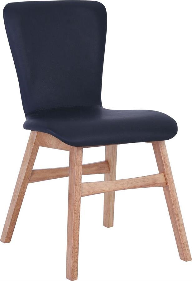 Arturo - Valley Dining Chairs (Set of 2)/ Fabric Chairs/ PVC Chairs/ Solid Wood Chairs (FREE Shipping to West Malaysia)