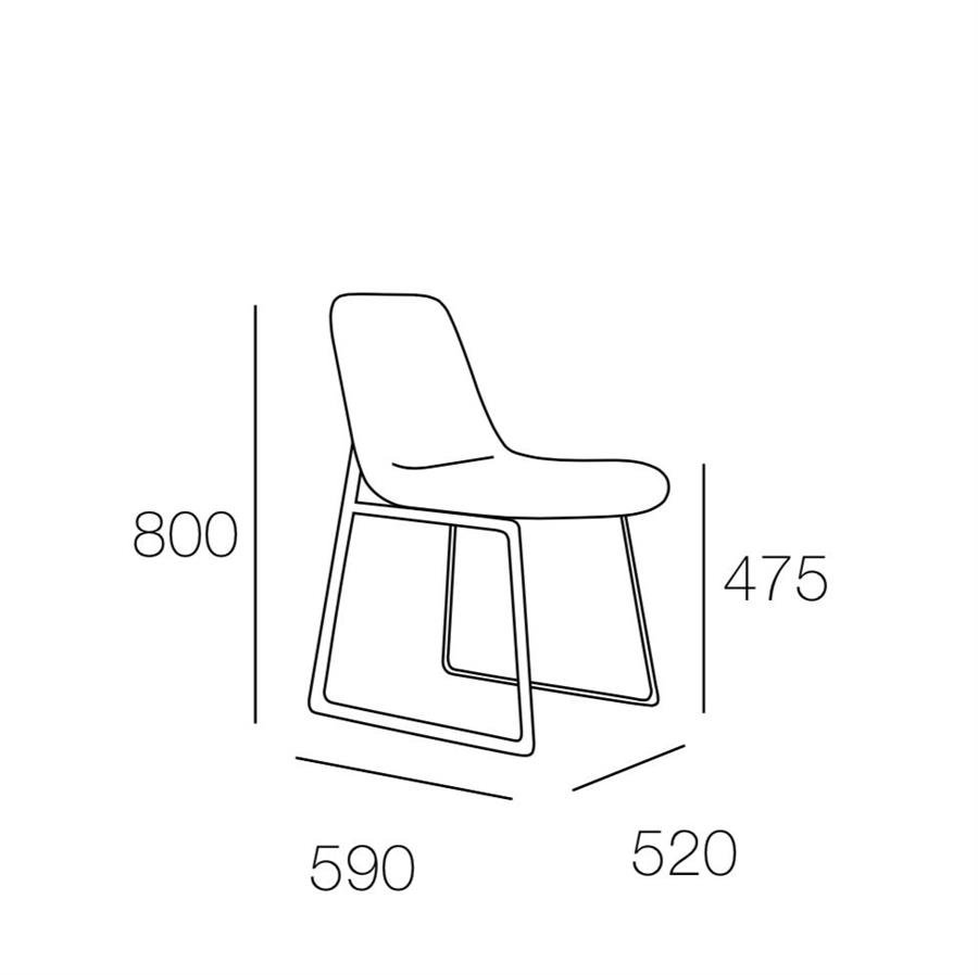 Arturo - Aurora Dining Chairs (2 pieces)/ Side Chair/ Fabric Chair/ Modern Chair (FREE Shipping to West Malaysia)