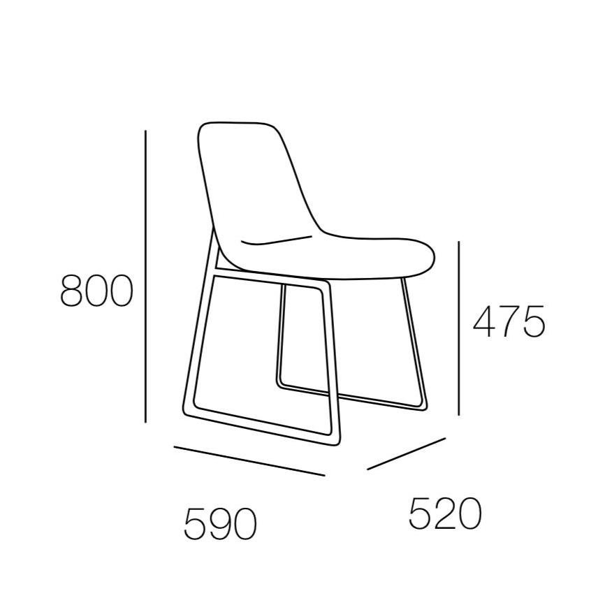 Arturo - Aurora Dining Chairs (2 pieces)/ Side Chair/ Fabric Chair/ Modern Chair (FREE Shipping to West Malaysia)