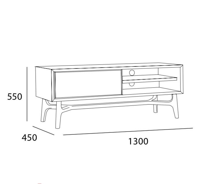 Arturo - Gabbie TV Console (1.3M)/ Solid Wood TV Cabinet (FREE Shipping to West Malaysia)