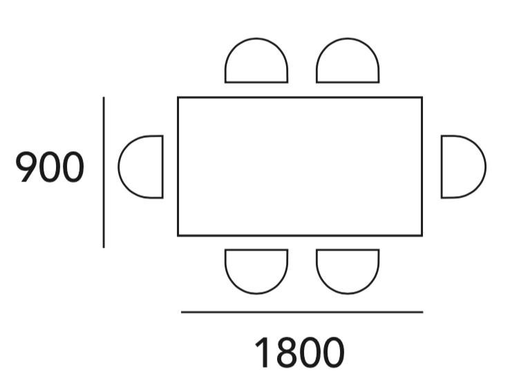 Arturo Harvey Dining Table (1.8m)