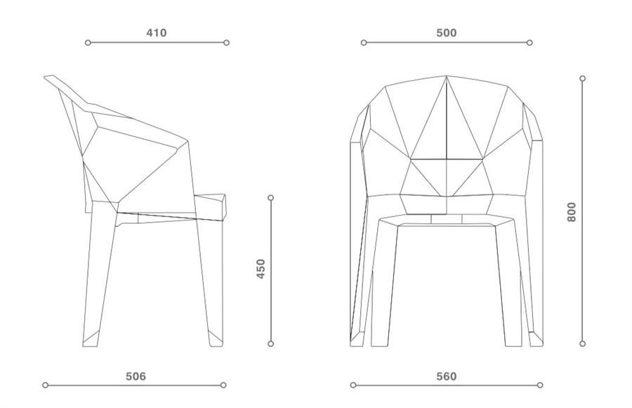 Arturo - Muze Chair Assorted Colour/ Outdoor Chair/ PP Chair