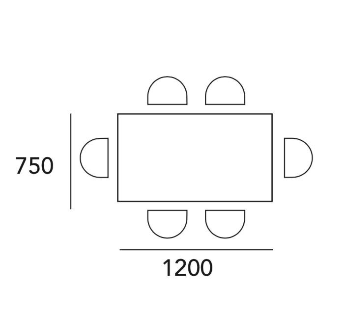 Arturo Harvey Dining Table (1.2m)