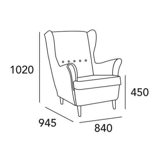 Arturo - Cruze Wing Chair/ Lounge Chair/ Arm Chair (FREE Shipping to West Malaysia)