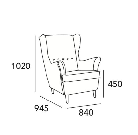 Arturo - Cruze Wing Chair/ Lounge Chair/ Arm Chair (FREE Shipping to West Malaysia)