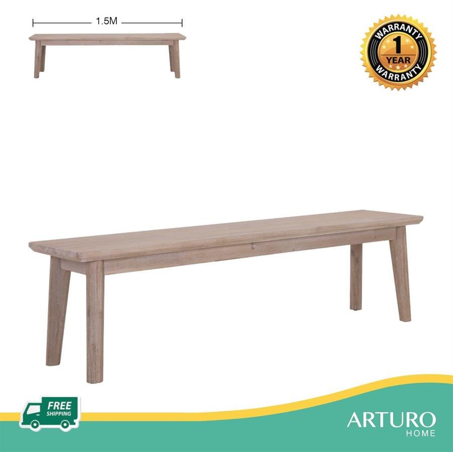 Arturo - Gabbie Dining Bench/ Solid Wood Bench (FREE Shipping to West Malaysia)