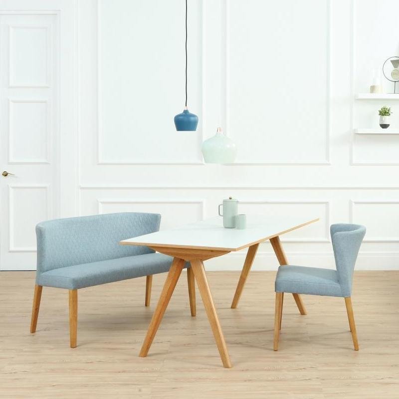 Arturo - Rhoda Dining Chair with Arm Rest/ Arm Chair/ Fabric Chair/ Solid Wood Chair/ Blue Chair/ Black Chair/ Brown Chair (FREE Shipping to West Malaysia)