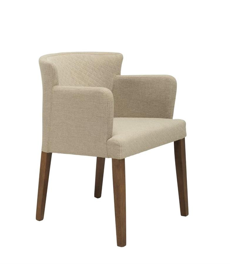 Arturo - Rhoda Dining Chair with Arm Rest/ Arm Chair/ Fabric Chair/ Solid Wood Chair/ Blue Chair/ Black Chair/ Brown Chair (FREE Shipping to West Malaysia)
