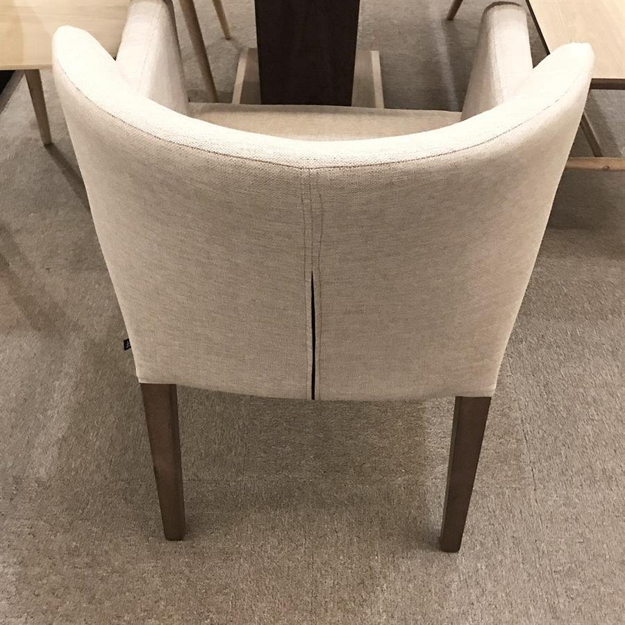 Arturo - Rhoda Dining Chair with Arm Rest/ Arm Chair/ Fabric Chair/ Solid Wood Chair/ Blue Chair/ Black Chair/ Brown Chair (FREE Shipping to West Malaysia)